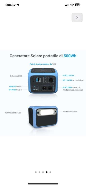 Générateur électrique / Batterie portable Bluetti PowerOak AC50S - 300W / 500Wh (vendeur tiers)