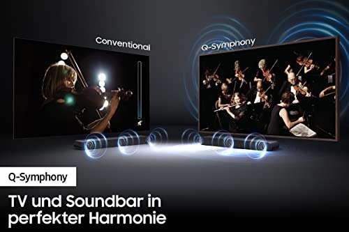 Barre de son sans fil Samsung HW-S56B S-Soundbar 3.0 canaux (modèle allemand) - Dolby Atmos 5.0 / DTS Virtual:X, Q-Symphony
