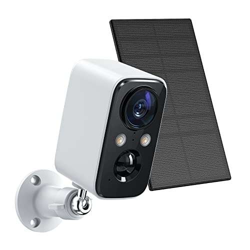 🚨 Camera de Surveillance WiFi Extérieure sans Fil avec Panneau