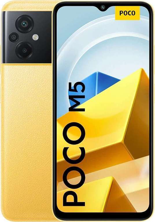 Smartphone 6.58" Xiaomi POCO M5 - 4G, FHD+ 90Hz, Helio G99, 50+2+2 MP, 5000 mAh (4/64 Go à 118.12€ & 4/128 Go à 133.72€) - Entrepôt France