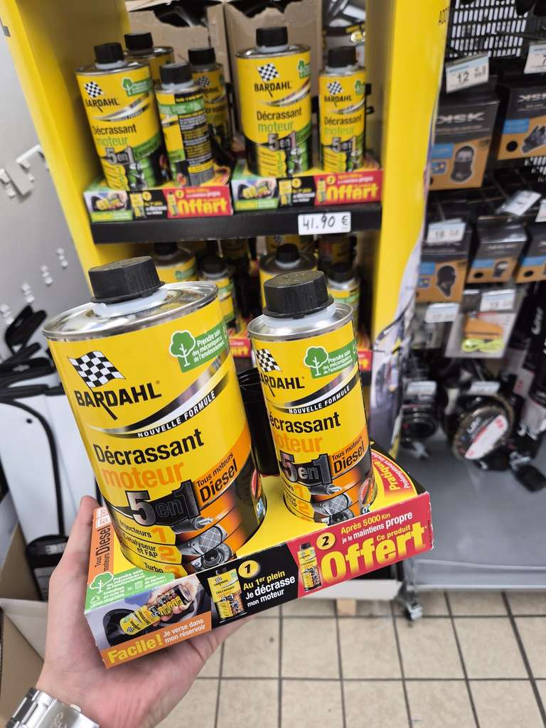 Décrassant Moteur 5 En 1 Bardahl 500ml - Pour Moteurs Hybrides Essence, Nettoie Injecteurs