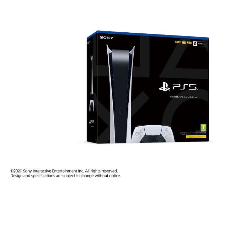 Console PlayStation 5 - Édition digitale (via 80€ en bons d'achat) - Magasins participants