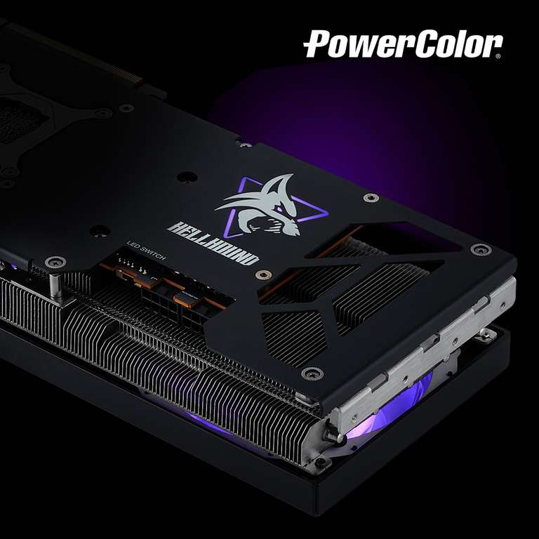 PowerColor RX 7800 XT 16G-E/OC carte graphique AMD Radeon RX 7800 XT 16 Go  GDDR6