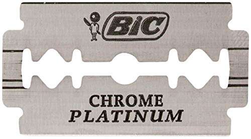 Lames pour rasoir de sûreté Bic Chrome Platinum - 100 lames (Via abonnement sans engagement + coupon)