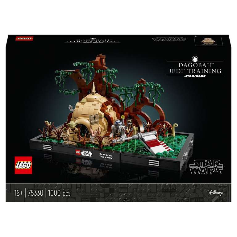 Jeu de construction Lego Star Wars 75330 : Diorama de l’Entraînement Jedi sur Dagobah (via 17,23€ sur la carte fidélité)