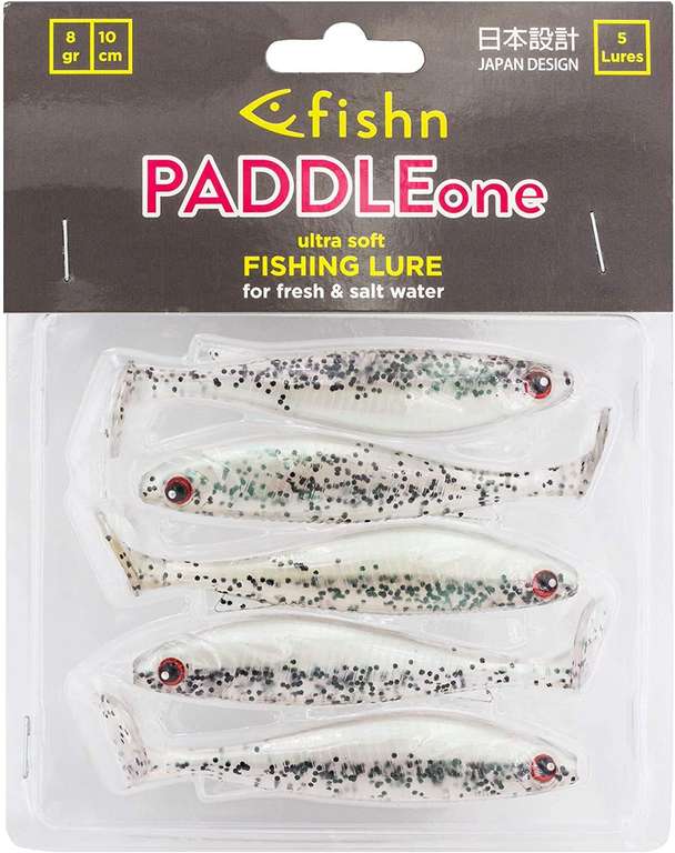 Pack de 5 Leurres Souples FISHN PaddleOne - 10cm, 8 gr (Vendeur Tiers)