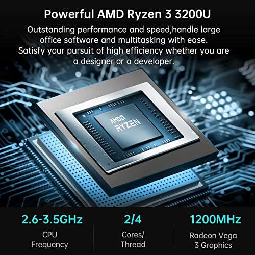 Mini PC NiPoGi -Ryzen 3 3200U, 8Go RAM, SSD de 256Go, Windows 11 Pro (Via Coupon - Vendeur Tiers)