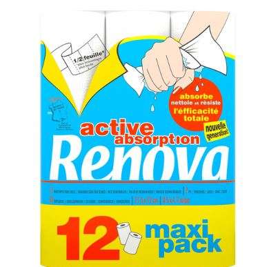 Essuie-tout Renova Maxi Pack (via 6,99 € sur la carte fidélité)