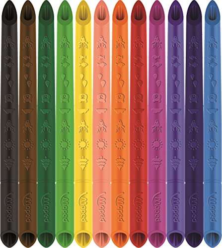 Pochette de 12 Crayons Maped Color'Peps Infinity, 100% Mine, 100% Utilisable