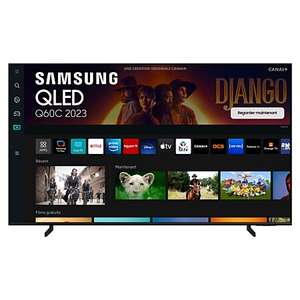 TV QLED 55" Samsung Series 6 TQ55Q60CAU - 139cm, 4K UHD (252€ en bon achat avec la Carte Leclerc)