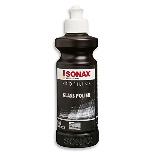 Glass polish Sonax Profiline - Polissage spécial sans silicone pour les surfaces vitrées sur voiture - 250ml