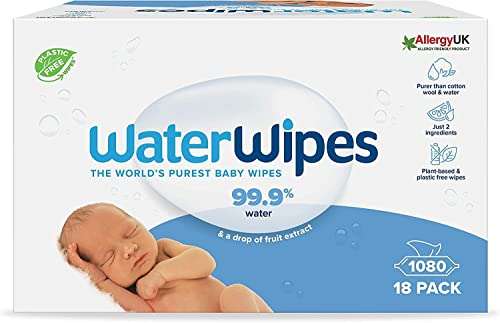 [Prime abonnement] Lingettes pour bébé bébé WaterWipes (Via Coupons)