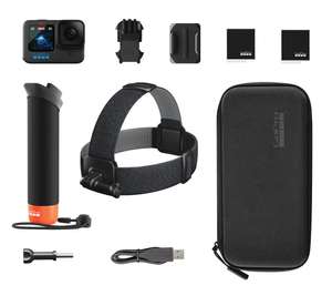 Caméra d'action étanche GoPro HERO12 Black + lot d'accessoires - Ultra HD 5.3K60, Photos 27MP, HDR, capteur d'image 1/1.9"
