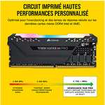 Kit Mémoire RAM DDR4 Corsair Vengeance RGB PRO - 16 Go (2 x 8 Go), 3200 MHz, CAS 16