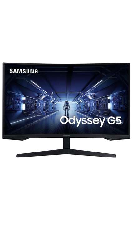Écran PC Incurvé 27P Samsung Odyssey G5 (LC27G55TQBUXEN) - WQHD, 144 Hz, 1 ms, FreeSync Premium, HDR10 (Via ODR 30€)
