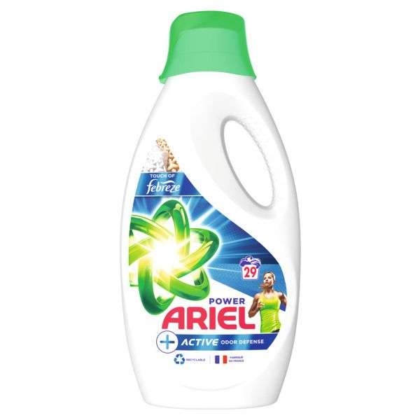 Lot de 2 bidons de lessive liquide Ariel Active - 2 x 1450 ml (via 13,20€ sur Carte de fidélité)