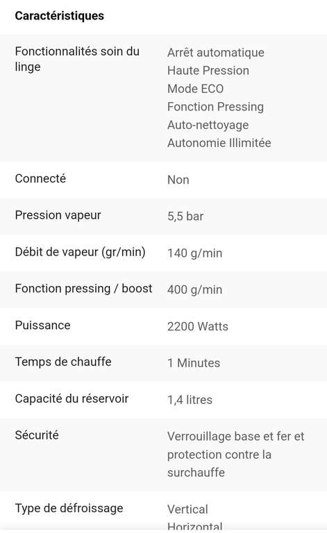 ARTHUR MARTIN Centrale vapeur + Défroisseur verticale AMP630 - Noir pas  cher 