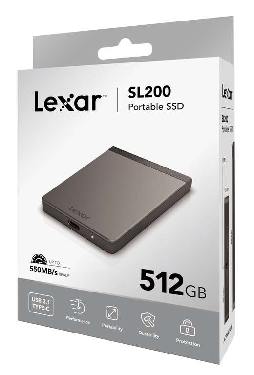 SSD externe Lexar SL200 550MB/s - 500 Go