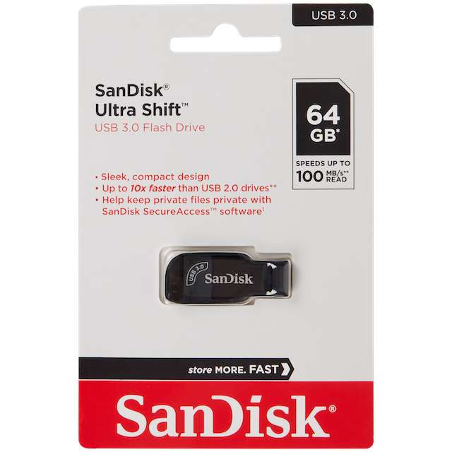 Clé USB 3.0 SanDisk Ultra Shift - 64 Go