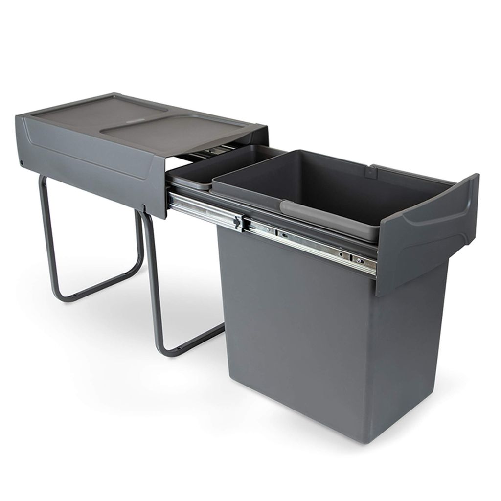 Poubelle coulissante Emuca 20L