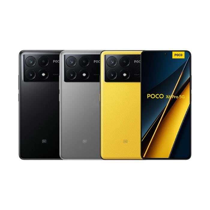 Smartphone 6.67" Xiaomi Poco X6 Pro 5G - FHD+ AMOLED 120Hz, HDR10+, Dimensity 8300 Ultra, 8/256Go, 67W, Triple objectifs (Vendeur Tiers)