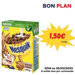 Céréales chocolat Nequick Nestlé - 450g (DDM dépassée)