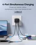 Chargeur Baseus 65w USB-C 4 ports, GaN, QC, PD, PPS (Vendeur Tiers)