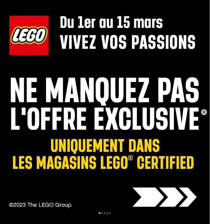 Sélection de Sets Lego offert selon le produit acheté - Ex : Razor Crest acheté = The Child + Mandalorian's N-1 S. Offerts (En magasin LEGO)