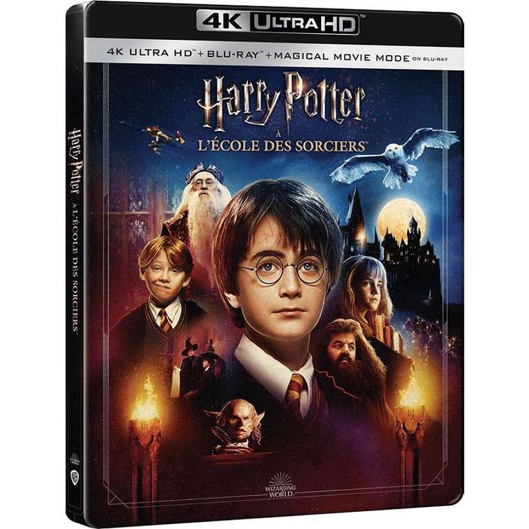 Coffret Blu-Ray Harry Potter à l'école des sorciers - Ultra HD 4K