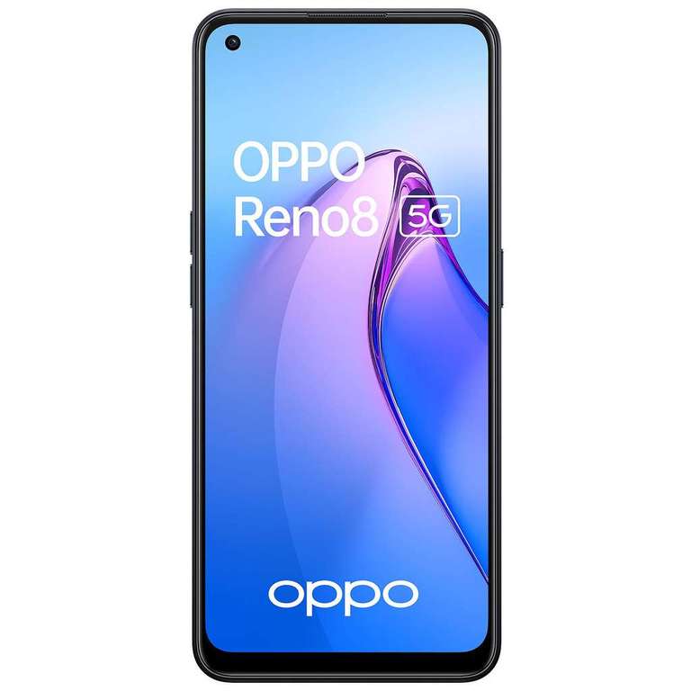 [Clients SFR] Smartphone 6,43" OPPO Reno 8 5G Noir - 8Go de RAM /256Go, 90Hz (Via 100€ de Bonus reprise parmi une sélection)