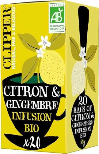 Infusion citron gingembre bio Clipper (via abonnement Prévoyez et  économisez) –