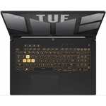 PC Portable 17.3" Asus TUF Gaming F17 TUF707ZR-HX007 - FHD 144Hz, i7-12700H, DDR5 16 Go 4800 MHz, SSD 512 Go, RTX 3070 Max-P (140W), Sans OS