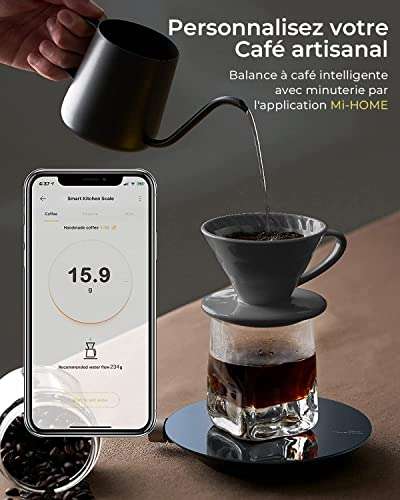 Balance à café numérique espresso balance à café avec minuterie et écran  DEL pour barista