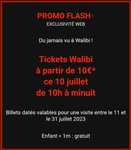 Tickets pour Parc Walibi à partir de 10€ jusqu'à 40€ (Frontaliers Belgique)