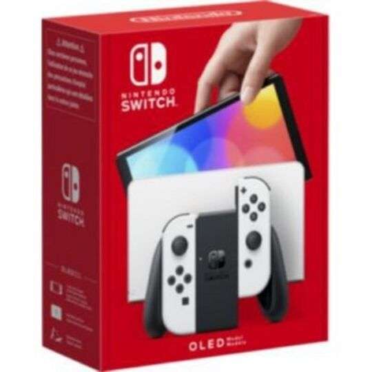 Console Nintendo Switch OLED - avec Joy-Con blanc (via 45€ en bon d'achat)