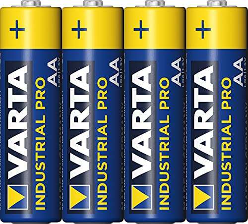 Pack de 4 piles Varta LR06 alcalines AA Industrial Pro
