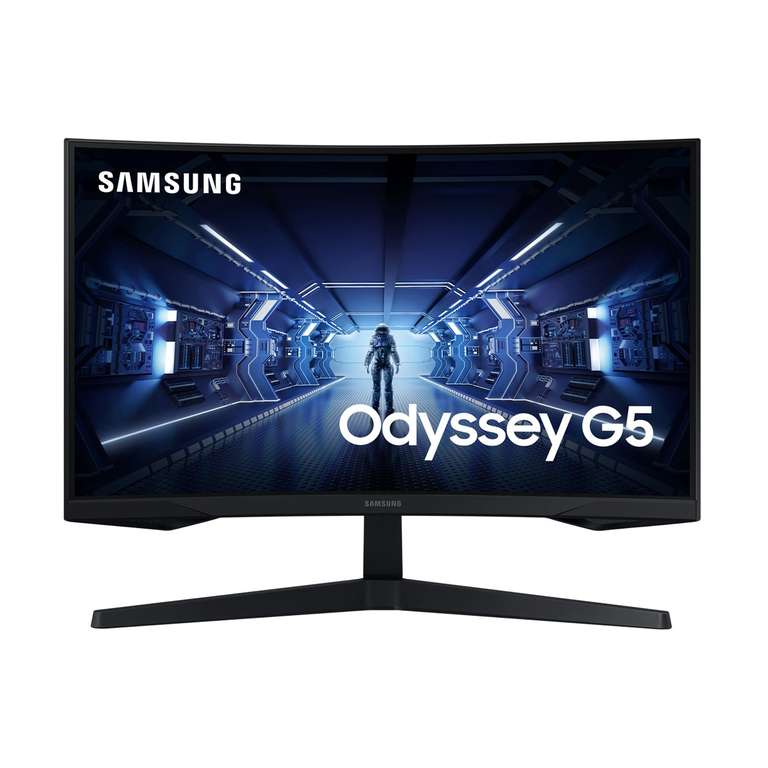 Écran PC 27" Samsung Odyssey G5 WQHD, 144 Hz, Dalle VA, Incurvé, 1 ms, FreeSync