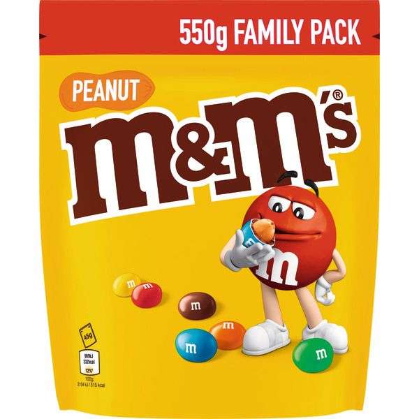 Sachet de 550g de M&M'S Family Pack (via 1.38€ sur la carte de fidélité)