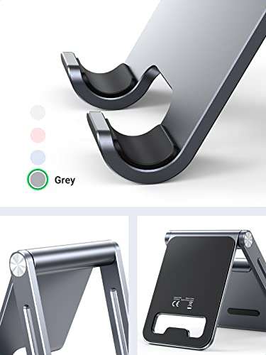 UGREEN Support Téléphone Bureau Pliable en Aluminium Porte Stand Smartphone  Portable Réglable Compatible avec iPhone 15