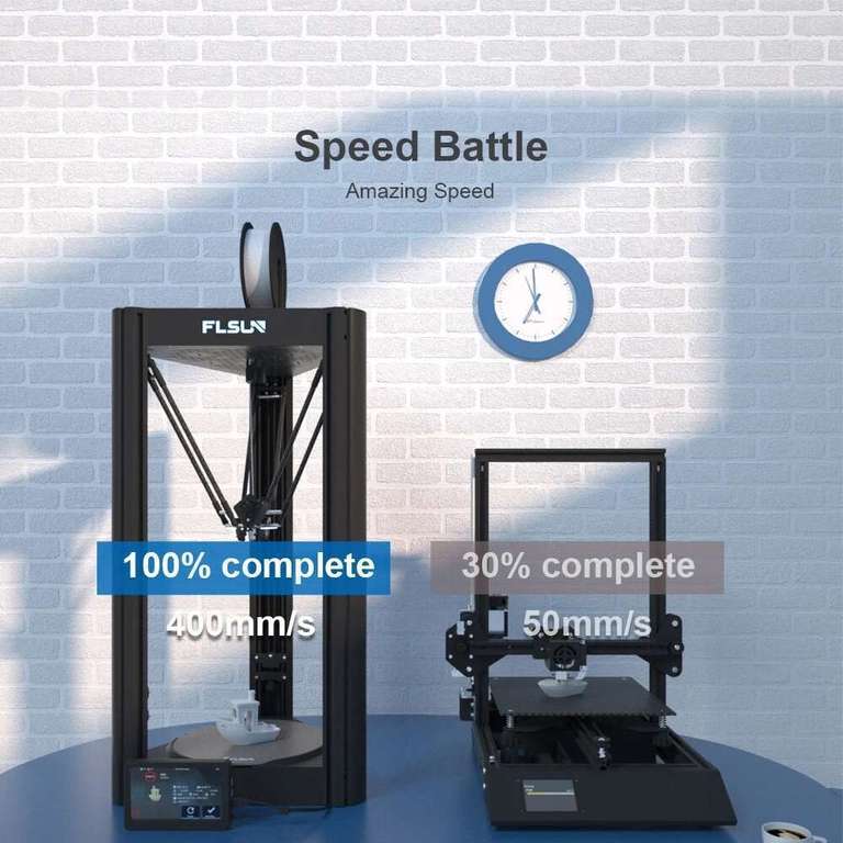 Imprimante 3D FLSUN V400 - FDM, 300x300x410 mm, vitesse 400mm/s (Entrepôt EU)