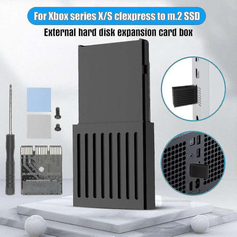 Boîte d'extension de disque dur pour Xbox Series X/S, boîte de conversion  de disque dur externe, console de jeu : : Informatique