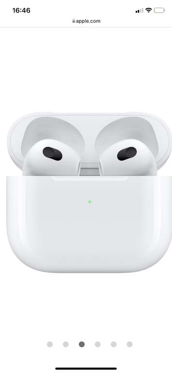 Ecouteurs sans fils Apple AirPods 3 MagSafe (Via 40€ sur Carte Fidélité)