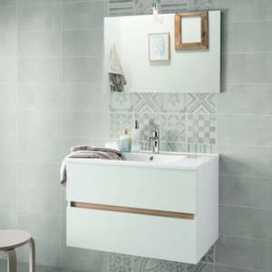 Meuble salle de bain Tempo - 80cm vasque + miroir éclairant