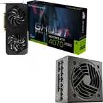 Pack carte graphique Gainward GeForce RTX 4070 SUPER Ghost + alimentation Fox Spirit HG750 - 750W ATX 3.0