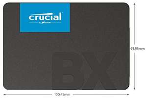 SSD Interne 2.5" Crucial BX500 CT1000BX500SSD1 (3D NAND) - 1 To