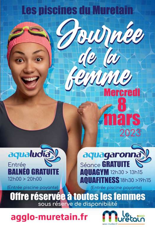 Entrée balnéo gratuite pour les femmes : Séances d’aquagym et d’aquafitness - Portet-sur-Garonne / Muret (31)