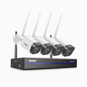 Système de vidéosurveillance sans-fil Annke WS300 - 2K, 8 canaux, avec 4 caméras