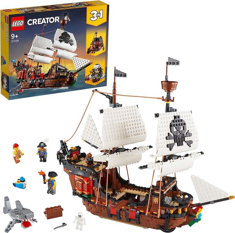 LEGO 31109 Creator Bateau Pirate 3en1 (frontaliers Belgique)