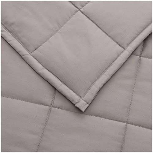 Couverture lestée en coton Amazon Basics pour Enfants - 1,3 kg, 91,4 x 121 cm, gris