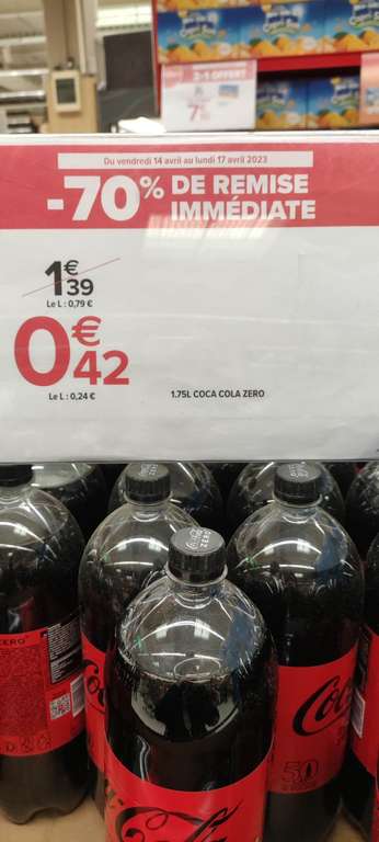 Bouteille de Coca Cola Zéro (1.75L) - Collégien (77)